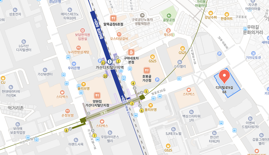 AIEYES 오시는 길 약도